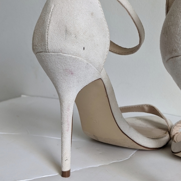 Lulu's White Ivory Strappy Heels Sandals - Picture 6 of 8